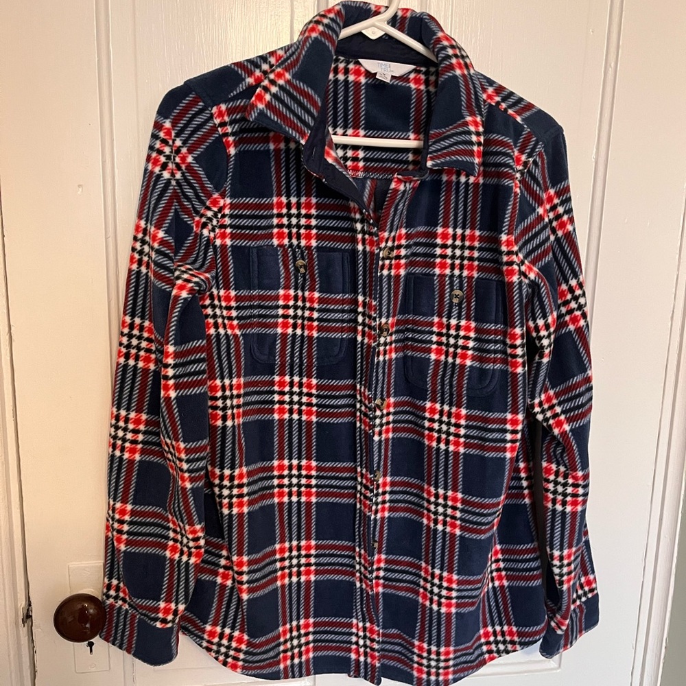 NWOT Red White and Blue Flannel